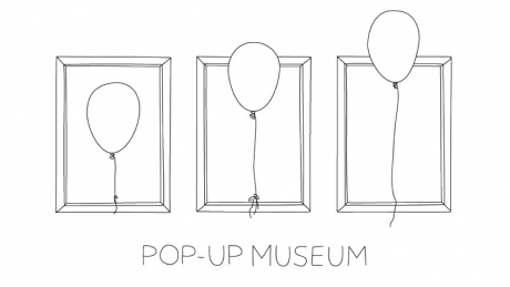 drawing of balloons in picture frames