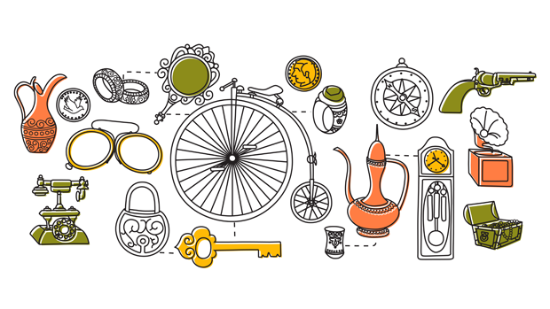 illustration of a collection of objects